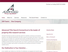 Tablet Screenshot of advancedtitlesearch.com